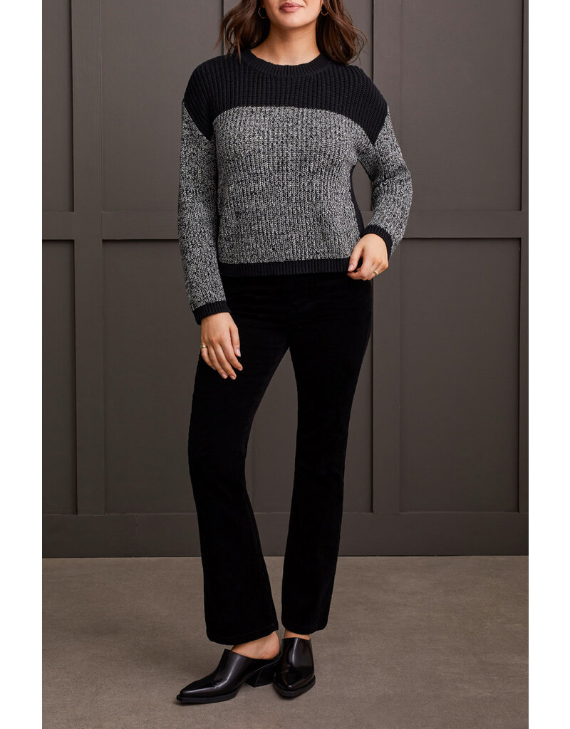 TRIBAL L/S CREW NK COLOR BLOCK SWEATER