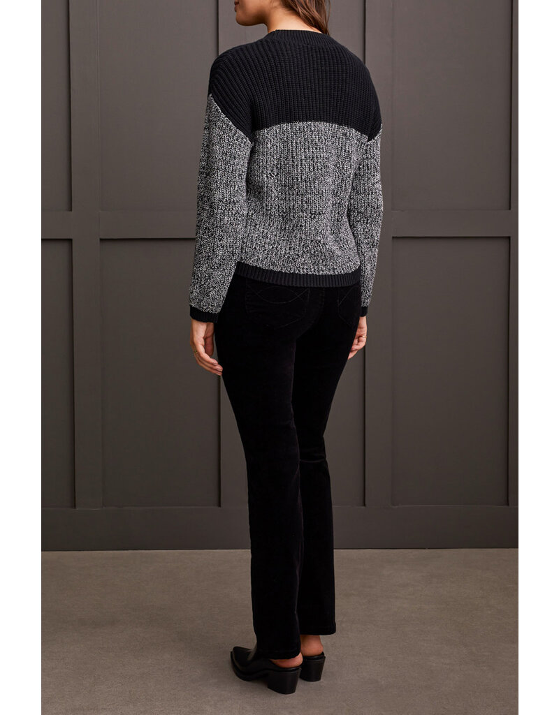 TRIBAL L/S CREW NK COLOR BLOCK SWEATER