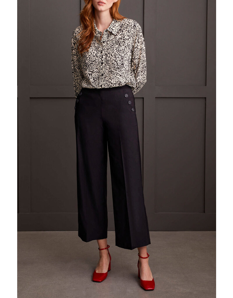 TRIBAL PULL ON PALAZZO W/ BUTTON DETAIL