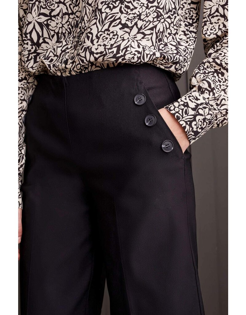 TRIBAL PULL ON PALAZZO W/ BUTTON DETAIL