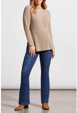 TRIBAL MOCK NECK TUNIC SWEATER