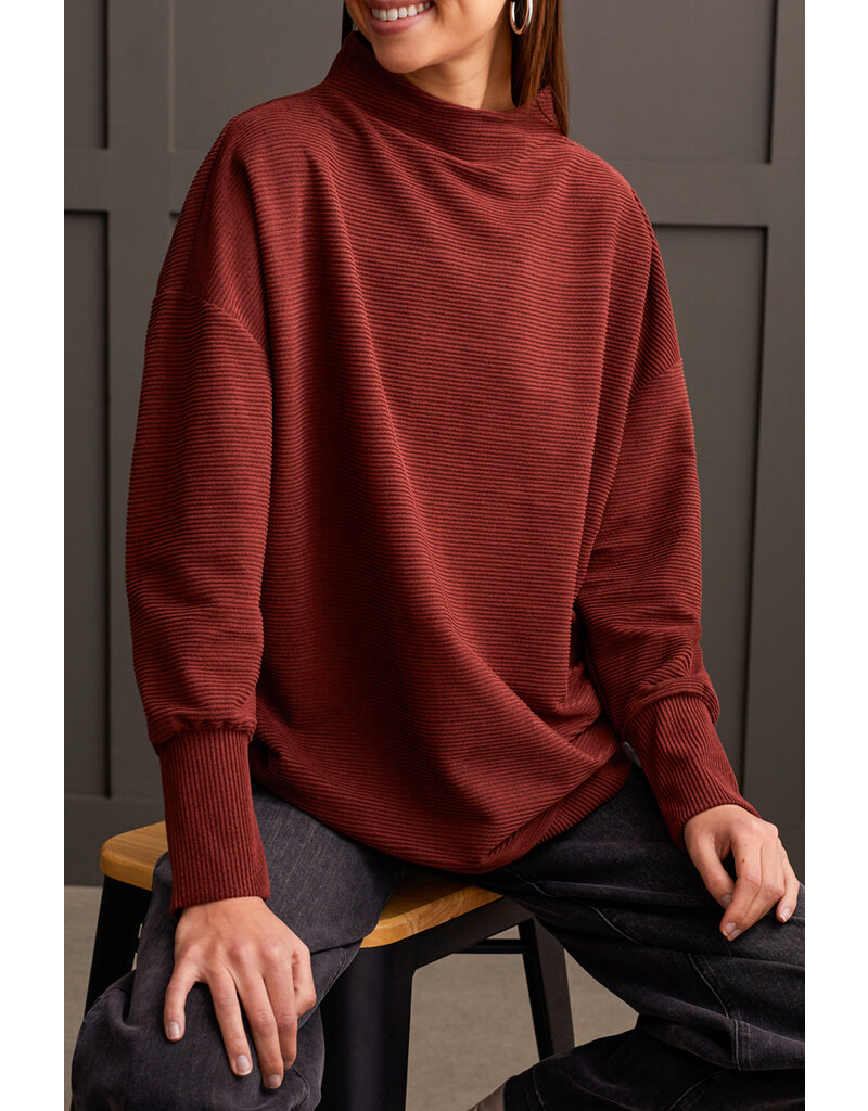 TRIBAL FUNNEL NECK TUNIC