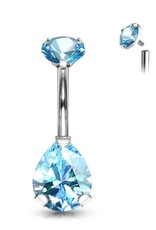 BELLY RING - TITANIUM - TEARDROP