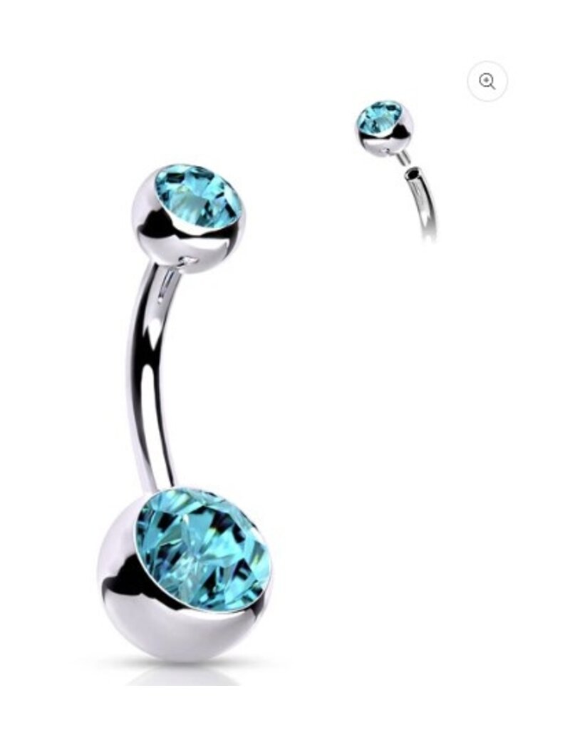 BELLY RING - TITANIUM - INTERNALLY THREADED