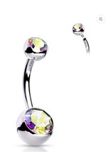 BELLY RING - TITANIUM - INTERNALLY THREADED