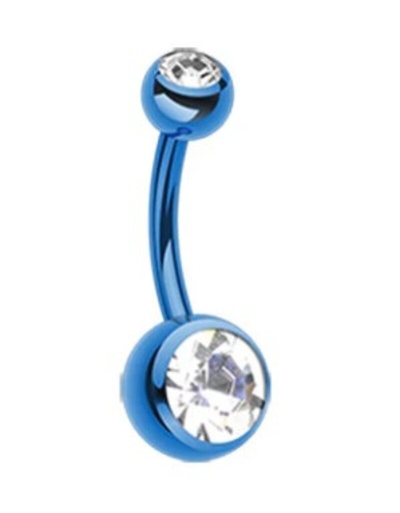 BELLY RING - COLOURLINE - DOUBEL JEWEL
