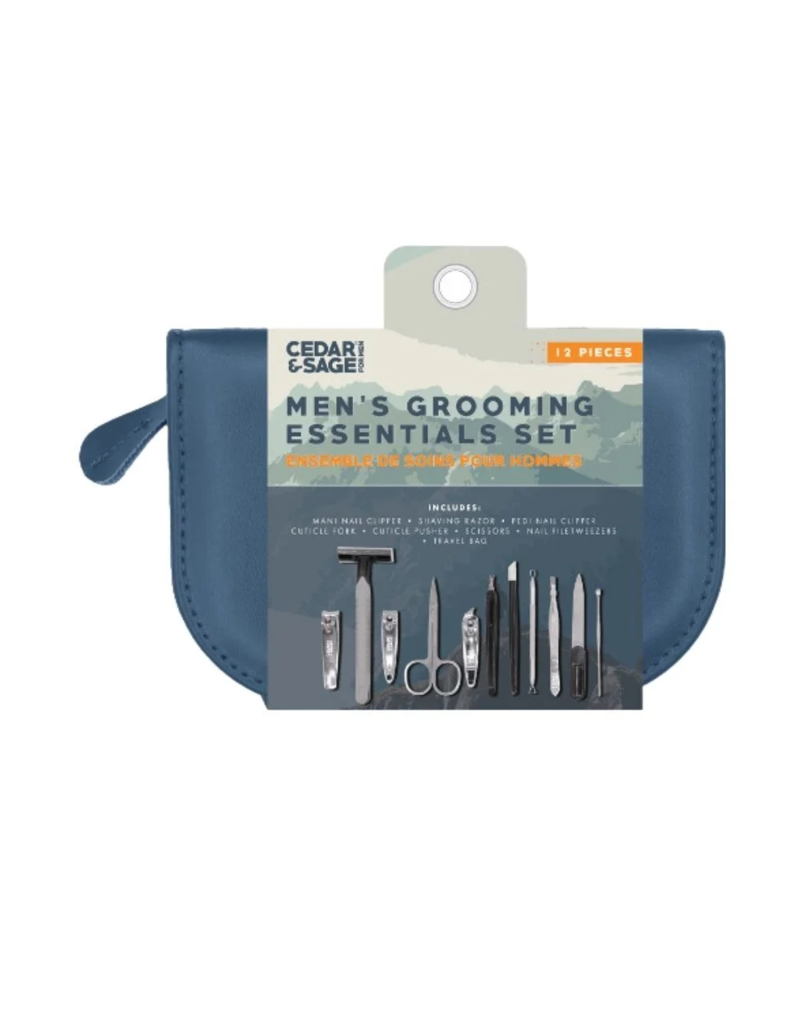 DUAL POCKET TRAVEL SET - GROOMING ESSENTIALS - 9 PC