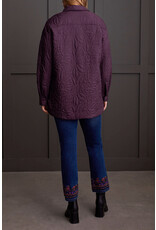 TRIBAL QUILTED SNAPPED FRONT SHACKET