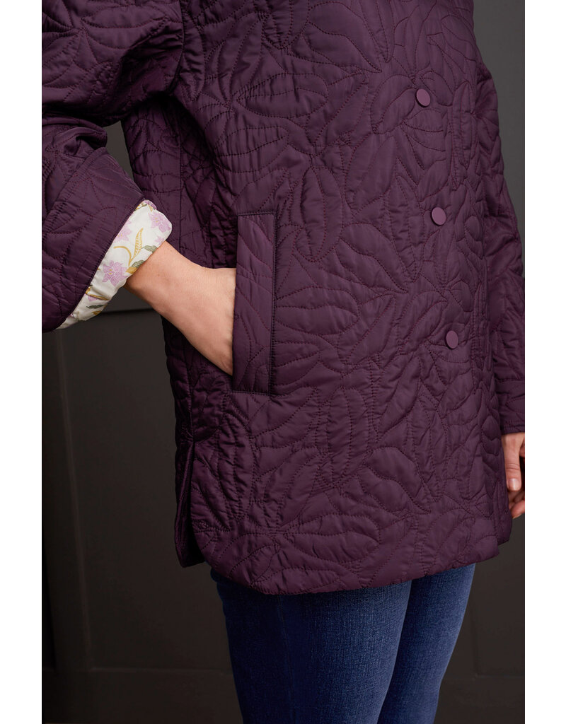 TRIBAL QUILTED SNAPPED FRONT SHACKET
