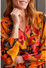 TRIBAL L/S BUTTON FRONT BLOUSE