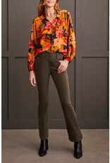 TRIBAL L/S BUTTON FRONT BLOUSE