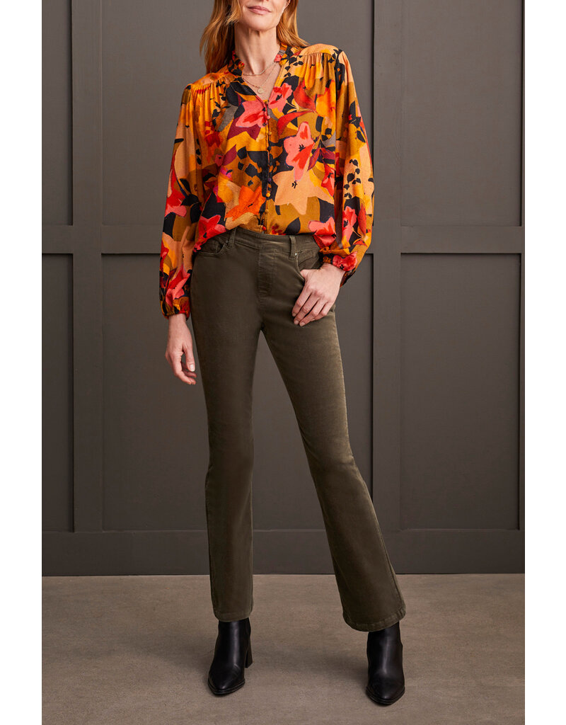 TRIBAL L/S BUTTON FRONT BLOUSE