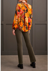 TRIBAL L/S BUTTON FRONT BLOUSE