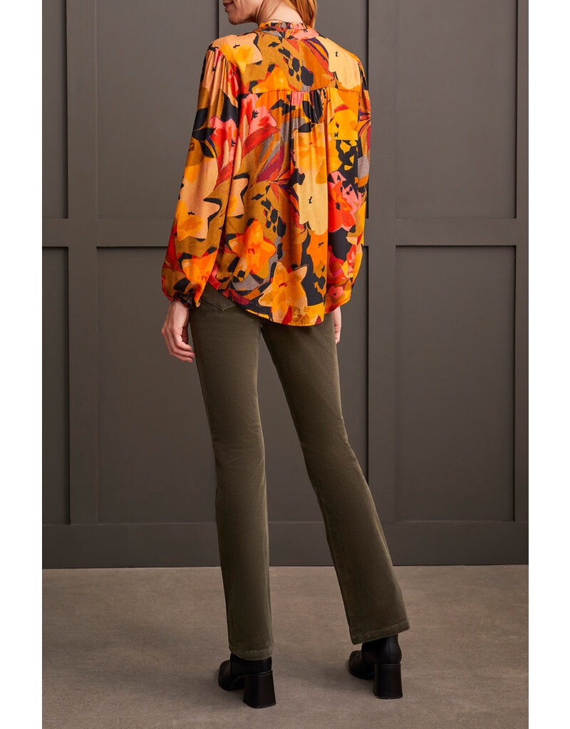 TRIBAL L/S BUTTON FRONT BLOUSE
