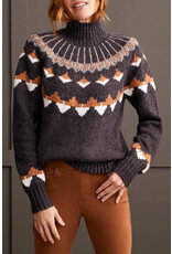 TRIBAL INTARSIA EARTH TONE SWEATER