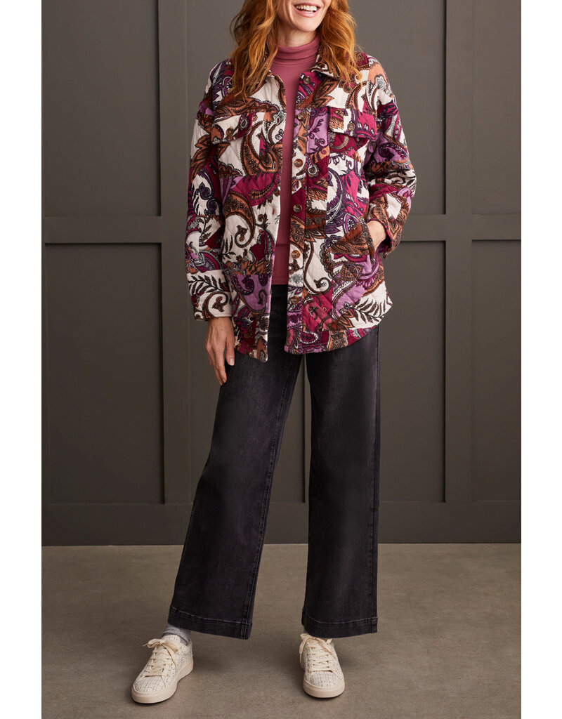 TRIBAL QUILTED PRINTED SHACKET