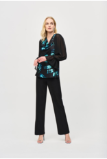 JOSEPH RIBKOFF WIDE LEG PULL ON PANT