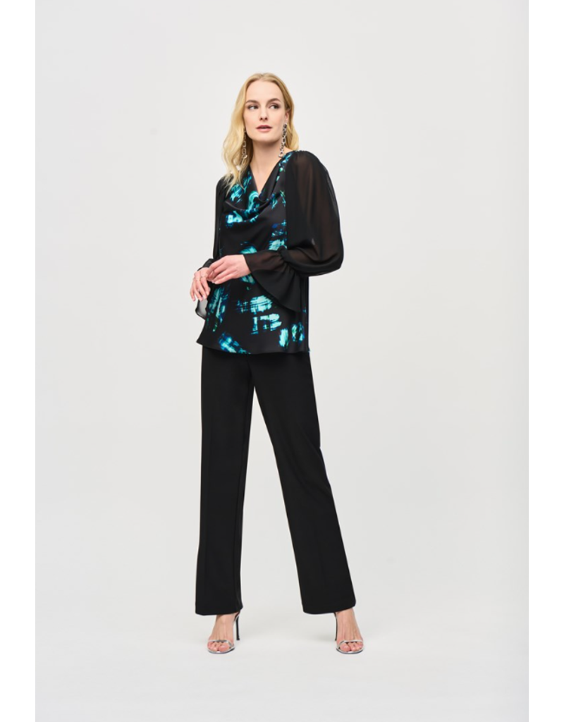 JOSEPH RIBKOFF WIDE LEG PULL ON PANT