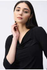 JOSEPH RIBKOFF SILKY KNIT COWL NECK TOP