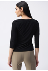 JOSEPH RIBKOFF SILKY KNIT COWL NECK TOP