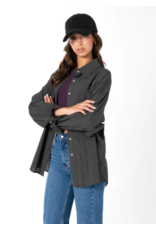 C'EST MOI CHECK PATTERN OVERSIZED BLOUSE
