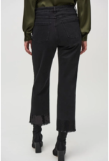 JOSEPH RIBKOFF STRAIGHT CROP DENIM PANT WITH SEQUIN TRIM