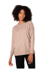 C'EST MOI KNIT VISCOSE BLEND CREW NECK SWEATER