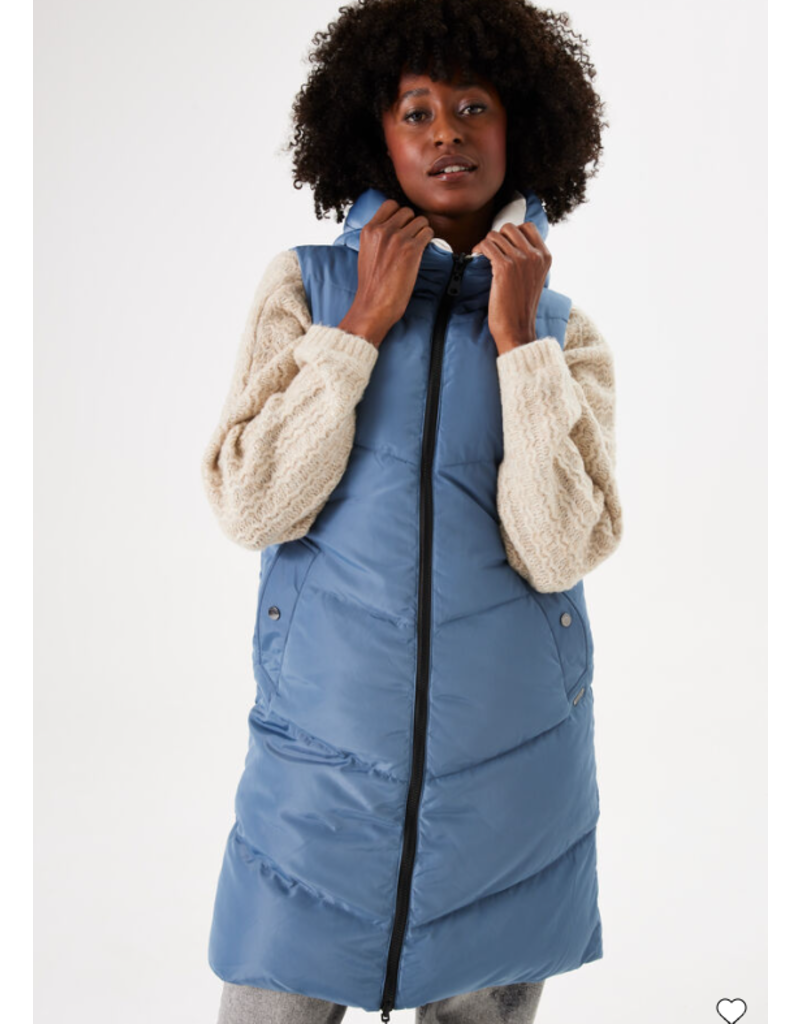 REVERSIBLE LONG PUFFER VEST