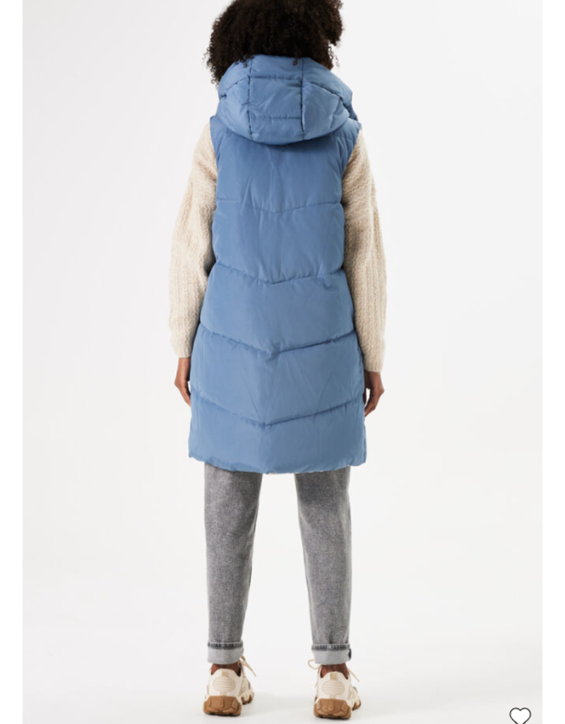 REVERSIBLE LONG PUFFER VEST