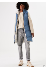 REVERSIBLE LONG PUFFER VEST