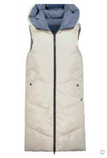 REVERSIBLE LONG PUFFER VEST