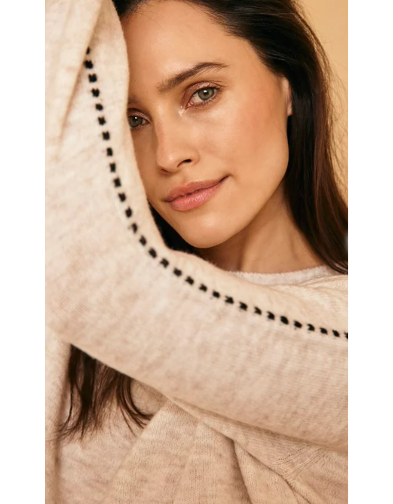 ELISE STITCH SEAM SWEATER