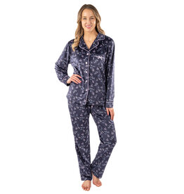 PATRICIA LINGERIE NAVY BUTTON UP  2PC PJ SET