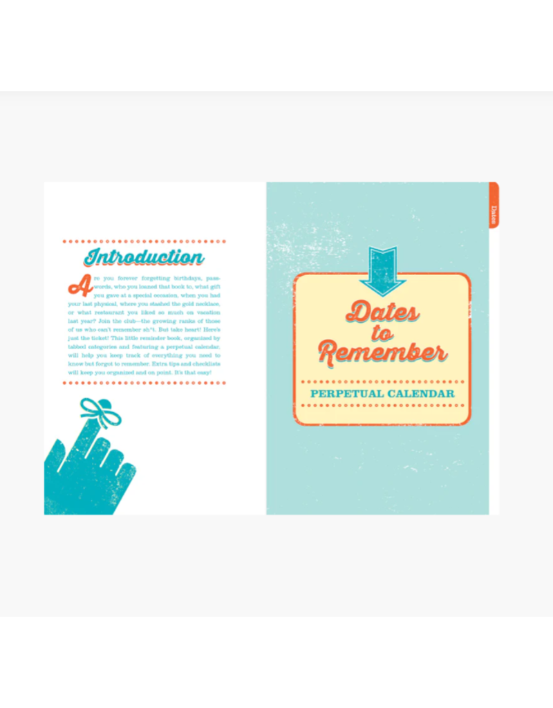 CAN'T REMEMBER SH**T BOOK