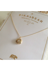 PIKA & BEAR ANTARES ROUND RHINESTONE LOCKET NECKLACE