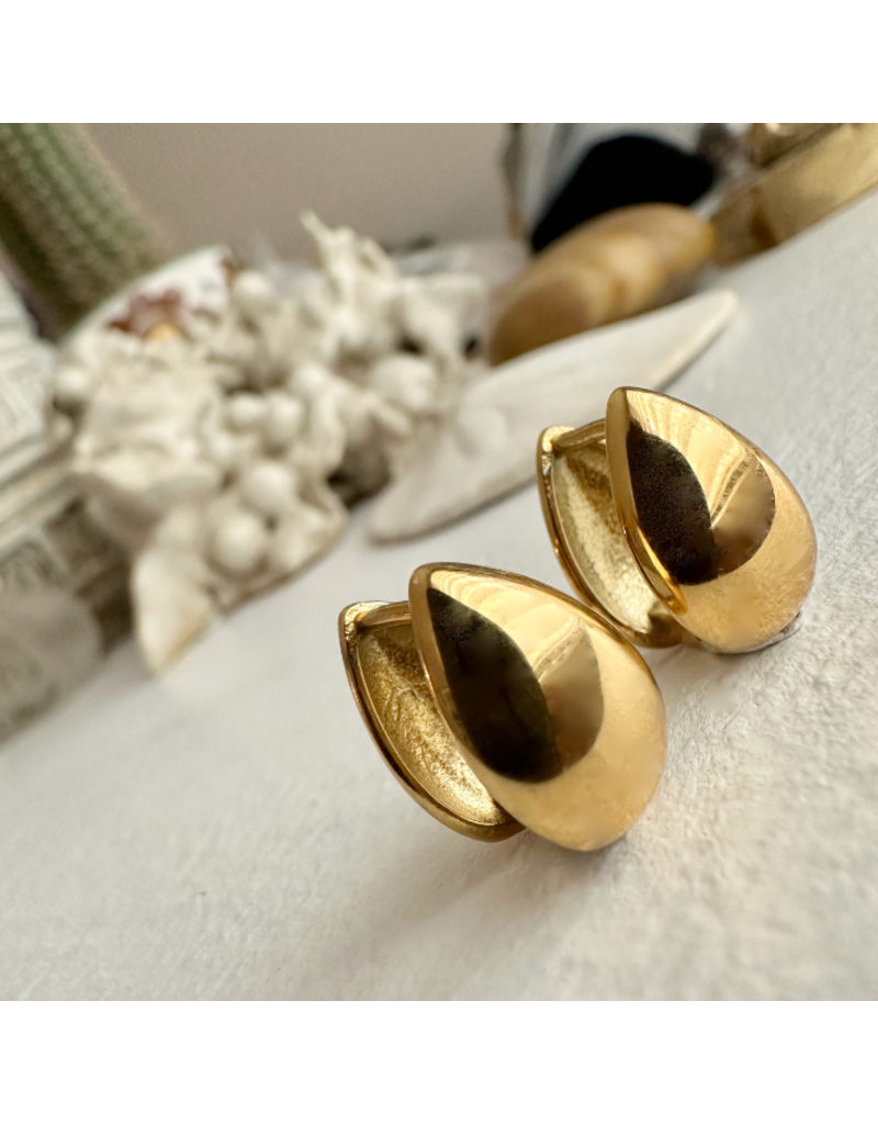 PIKA & BEAR LACHRY DOUBLE TEARDROP HUGGER EARRING