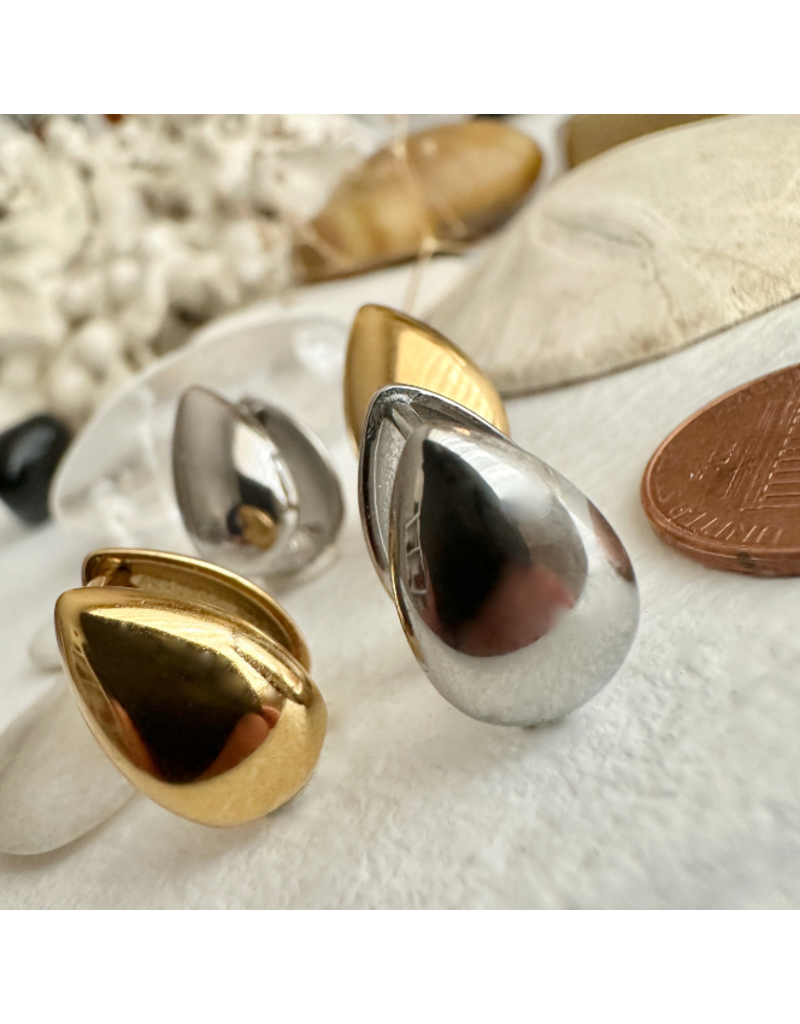 PIKA & BEAR LACHRY DOUBLE TEARDROP HUGGER EARRING