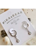 PIKA & BEAR ELOISE OPAL AND RHINESTONE HUGGER EARRING