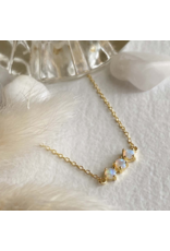 PIKA & BEAR THREE SISTERS FIRE OPAL NECKLACE