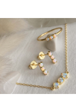 PIKA & BEAR THREE SISTERS FIRE OPAL NECKLACE