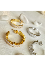 PIKA & BEAR ATHABASCA BAGUETTE HOOP EARRING