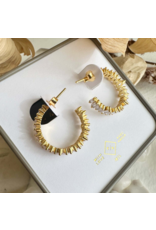 PIKA & BEAR ATHABASCA BAGUETTE HOOP EARRING