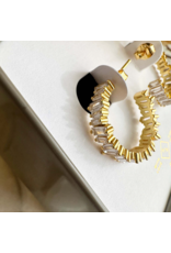 PIKA & BEAR ATHABASCA BAGUETTE HOOP EARRING