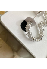 PIKA & BEAR ATHABASCA BAGUETTE HOOP EARRING