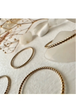 PIKA & BEAR OCNUS TWISTED ROPE RING - 14K GOLD FILL