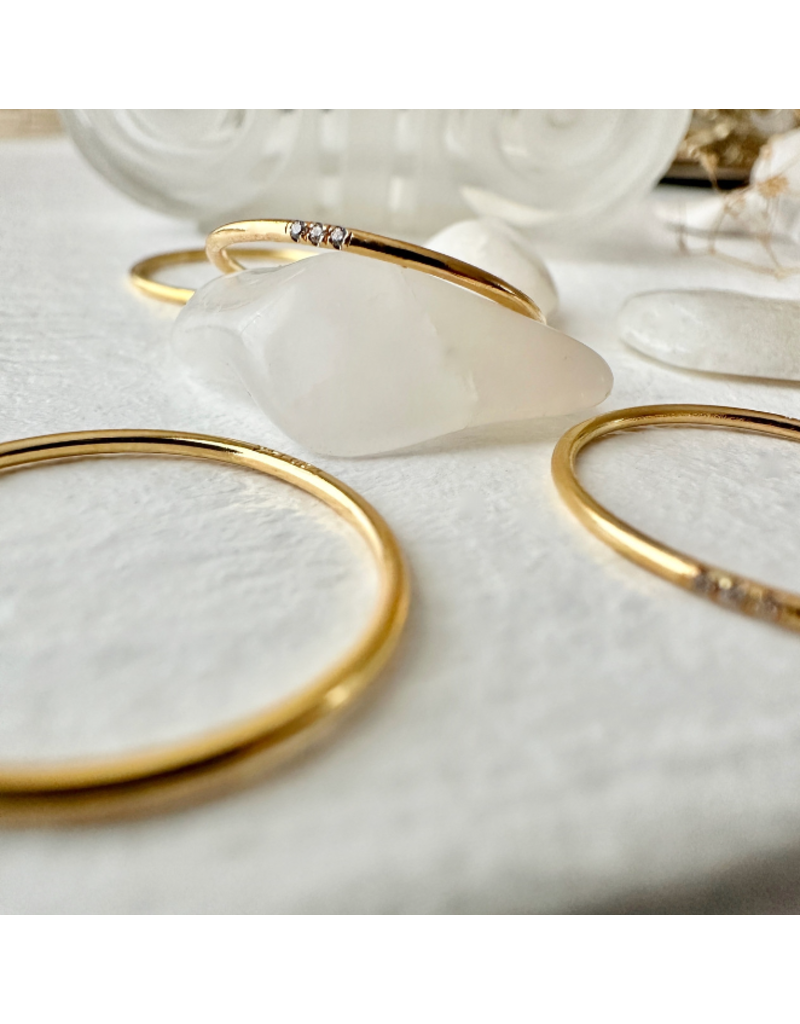 PIKA & BEAR TRICE TINY TRIPLE RING - 14K GOLD FILL