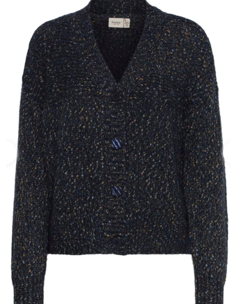 POTTA DEEP BLUE BUTTON CARDIGAN