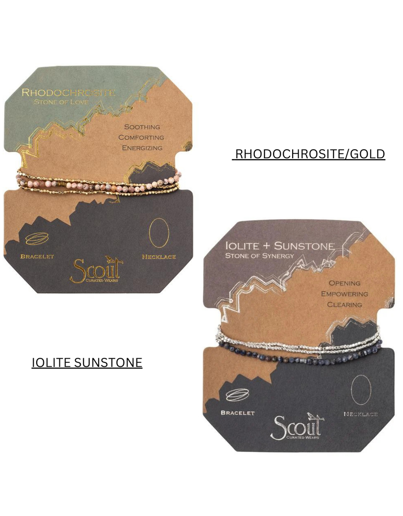 SCOUT DELICATE STONE BRACELET/NECKLACE