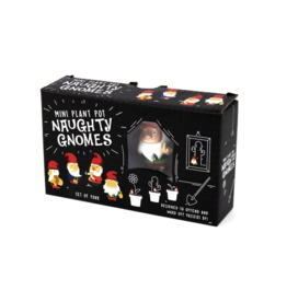 GIFT REPUBLIC NAUGHTY GNOMES PLANTER
