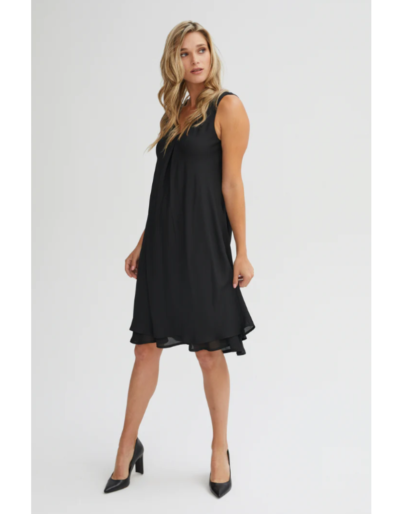 BLACK  CHIFFON  DRESS